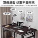 Jingcai folding table computer table desk study table office desk training long table JDZ02 black walnut 120*60cm