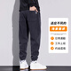 Woodpecker casual pants men's autumn and winter new loose sports leggings men's plus velvet warm corduroy versatile long pants for men 266 black plus velvet 2XL (recommended 150-160Jin Jin equals 0.5 kg)