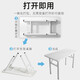 Quanpinwu Foldable Table Computer Desk Desktop Student Long Table Bedroom Simple Desk Writing Study Table Desk Office Length 80CM* Width 40CM*74CM