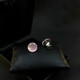Lingchuan cat's eye stone clothes-fixing pins mini anti-exposure small brooch dress accessories invisible buckle pins pink pair