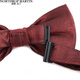 North Martin high-end silk bow tie for men's wedding Qiji red bow groom's gift high-end Chinese style