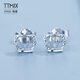 TTMIX platinum crown princess earrings for women platinum pt950 small fresh temperament earrings for girlfriend 1.8-1.9g
