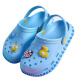 9i9 Jiuaijiu children's slippers bathroom home non-slip soft bottom cartoon baby slippers Baotou anti-collision new blue 20A144