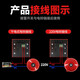 Alarm bell set fire alarm school factory manual alarm bell switch set 220V 4/6/8/12 inch ordinary button switch