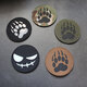 Punisher Bear Claw Velcro Badge Camouflage Morale Badge IR Armband Outdoor Tactical Backpack Badge DIY Badge Decoration Luminous Smiley Face