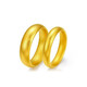Gold Jewelry Wang Jewelry Gold Ring Pure Gold 999 Ancient Method Smooth Ring Men's and Women's Gold Custom Model 1-10 Days Shipping Customized 40g