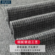 JIUJI cashmere scarf men's winter fashion solid color thickened warm knitted scarf high-end male birthday gift gray