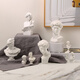 CLCEY Nordic imitation plaster head figure Venus David statue mini resin sculpture art decoration small ornaments Venus Broken Arm