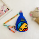 G.duck Kindertasche Cartoon kleiner Junge Brusttasche 2024 neue süße kleine gelbe Ente Mädchen Umhängetasche Baby-Geldbörse (#6636) blau