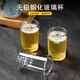 Fall-resistant and heat-resistant tempered glass cup, straight beer cup, tea cup, two-liang white wine cup, 100ml cup, 6-piece tempered cup