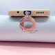 Z is suitable for luminous stone red and blue Gong Ling couple safety buckle mobile phone dust plug charging port earphones Blue Guardian + Gong Ling charging plug Type-c oval interface (comes with anti-lost rope)