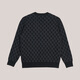 Hazzys Vêtements pour hommes Spring and Automn Sweater Veste Jacket Jacquard V-Neck Wool Cardigan Men Abyzd0bcd06 Carbon Grey CG 2XL (185 / 104A 52)