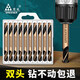 GREENER double-head twist drill double-edged drill bit set for drilling steel super-hard double-edged electric drill for cobalt-containing stainless steel. Cobalt-containing double-head 4.0mm 10 pieces in box