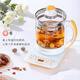 Royalstar health pot household 1.8L fully automatic multi-function appointment thickened glass flower teapot office small tea maker health pot medicated meal pot insulation milk powder pot milk regulator 20 major functions filter cover without filter 1.8L