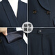 Weishipin Autumn Small Suit Women's High-end Professional Wear Women's Suit Fashionable Temperament Suit Jacket Commuting Formal Work Wear Navy Blue (suit + trousers) 5099 L