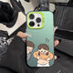 Filipino Rebirth Cartoon Animation Wujo Wu Apple 15pro Mobile Hülle iPhone 14/13/12/11 All-Inclusive XSMAX IMD Color Silver-White-Jh1203 Fat Girl Apple 14plus