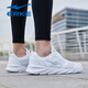 Hongxing Erke men's shoes running shoes winter new men's shock-absorbing leather waterproof lightweight sports shoes soft sole travel casual shoes 3291 Erke white (leather mesh) 40