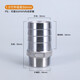 Metasequoia 304 stainless steel pagoda joint hexagonal water pipe hose bamboo 2/4/6 points internal and external wire adapter pagoda head 4 points external wire to 20mm