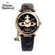 Vivienne Westwood Queen Mother Watch Women's Genuine Leather Girl Birthday Gift for Girlfriend Christmas Gift New Year's Eve VV006BKGD