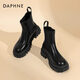 Чиновник Daphne Martin Boots for Women 2024 Новые ботинки для женщин осень-осень и зимние универсальные короткие ботинки для женщин дымоходов с толстыми женскими сапогами Челси.