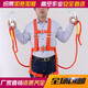 High-altitude working safety belt, outdoor construction safety belt, whole body five-point European air conditioning installation safety rope electrician belt SN5992 national standard three-point single small hook 2 meters