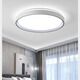 SUOYADA索亚达新款卧室主灯极简led吸顶灯简约现代客厅灯房间餐厅书房2024新款 百慧灰圆50cm白光48w(10-18平)