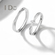 Luruo IDo platinum pt950 diamond ring Moebius couple ring light luxury engagement ring Valentine's Day gift to girlfriend platinum women's single ring-live mouth
