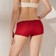 SIHUANG ABATURA DE SEDA MEDIA MEDIA PARA MUJERES 100% MULBRY SCALT SEXY BOXER BOXER SHORTS FIN LAN TAMAÑO VINO ROJO 3883+ Dark Black 3884 2XL