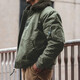 Madden Workwear American Retro B15 Pilot Cotton Jacket Men's Warm Fur Collar Thickened Cotton Jacket Spring and Winter Men's Jacket Green Clothes Men's Winter Jacket/Coat Men/Men's Cotton Coat/Cotton Men's Jacket 2XL