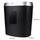 Deli paper shredder commercial office household electric high-power small portable particle mini paper shredder 5 sheets 5 minutes 9929 white-4 levels-20L