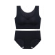 Urban Beauty Bra Set Sleeping Lightweight Style No Wires One-piece Sports Vest Glossy Seamless Underwear Women's Bra Set DSH016 Bean Paste Powder M