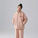 Kissing Cat Three-layer Thickened Island Velvet Couple's Quilted Pajamas Women's Winter Men's Suit Home Clothes Warm Outerwear 7023 Peach Pink Women's L