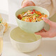 Persson cream style ceramic noodle bowl household large bowl soup bowl eating noodle bowl high-looking noodle bowl instant noodle bowl 6 inches 2 pieces