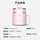 Pot multifuncional Midea Pot eléctrica Hot Pot eléctrica Mini Vapor Vaporera Doble de doble capa Dormitorio INTELIGORIO Potencia inteligente Corte de vapor de vapor 1.2L Capacidad DY16easy102