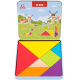 Fuhaier Tangram Intellectual Puzzle 2nd and 1st Grade Primary School Students Kindergarten Learning Aids Mathematics Teaching Aids Children's Toys