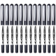 Snow White straight liquid ball pen 0.5mm bullet gel pen student exam water pen signature pen black office supplies 12 pieces/box PVR-155