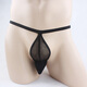 Sexy Unterwäsche für Männer u-motivierende Unterwäsche sexy transparentes Netz offener Schritt Männer Tang sexy Unterwäsche verführerische T-Pants Erwachsene Sexmaterial SM Masturbationshose Weiß Single Size