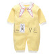 Karawa baby clothes spring baby clothes men and women infant onesies newborn long-sleeved harem clothes 0-1 years old long-sleeved bow 6m (66cm recommended for 3-6 months)