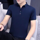 ZZANG/INS LIGHT LUXURY High-End Brand Polo Camiseta de manga corta Summer Summer NUEVA Camiseta suelta Lapa suelta Top A12356M Apricot Color XL (recomendado 130-145Jin [Jin equivale a 0.5 kg])