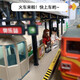Aole remote control electric train toy model track set Green skin Dongfeng 4B internal combustion engine door light birthday gift Remote control Green skin front Dongfeng 4B internal combustion engine Ordinary battery set