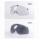 PMTMIPS Asian version anti-collision goggles cycling helmet bicycle aerodynamic helmet road mountain bike men's and women's equipment goggles moonlight white L size (58-61CM)