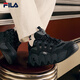 FILA official men's shoes CROISSANT modern sports shoes croissant shoes dad shoes black/shadow black gray-BC 42