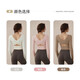 Youyou yoga clothes for women 2025 new spring and summer suit fitness clothes Pilates long-sleeved tops with chest pads 34002 Twilight coffee + gray yoga pants S (recommended weight 85-100 Jin Jin equals 0.5 kg)