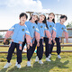 Shuttlecock Feifei Kindergarten clothing spring and autumn pure cotton summer primary school uniform children class uniform set autumn sports three-piece set picture color-9906A three-piece set long sleeve + short sleeve + long trousers 120 size recommended height about 120 cm