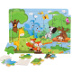 Fuhaier's four 24-piece jigsaw puzzles develop early education and intellectual enlightenment for 3 to 6-year-old children, baby children's birthday gifts
