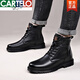 Картол Martin Boots Мужская подлинная кожаная шерсть теплые хлопчатобумажные ботинки высокий верхний слой рабочая одея