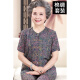 Grandma Home Clothes Cotton Silk Suit Old Lady Summer Short Sleeve 80 Seniors Summer Clothes Women 60-70 Years Old Pocket Summer Pajamas Pajamas Pants Two-piece Set Color 1 Set 3XL (Recommended 120-135 Jin [Jin equals 0.5 kg])