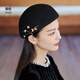 Lanshimengdai 2024 Autumn and Winter Warm Wool Wool Butterfly Beret Elegant Retro Painter Hat Western Fashion Curly Beret Elegant * Khaki (High Quality - 100% Wool) One Size for Adults (Hidden Adjustment 56-57.5cm)