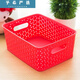 Plastic storage basket miscellaneous basket storage basket desktop storage basket rectangular kindergarten toy storage box covered large green 35.5*30*21.9cm