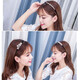 Gardenia Blossoms Headband Women's Rhinestone Hair Accessories Korean Style Headbands Hair Clips Hair Clips Face Wash Pressing Hair Imitation Pearl Jewelry Temperament Five-petal Flower